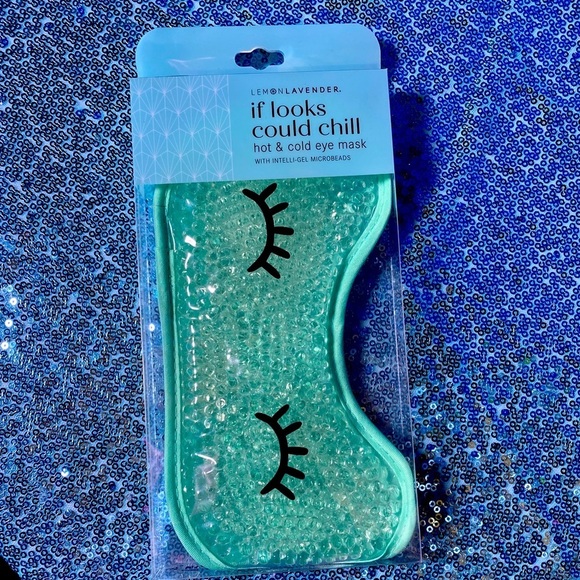 BEAUTY BUNDLE: Green Hot/Cold Mask, Headband, Wristbands, Shea Butter Cream, NIP - Picture 2 of 7